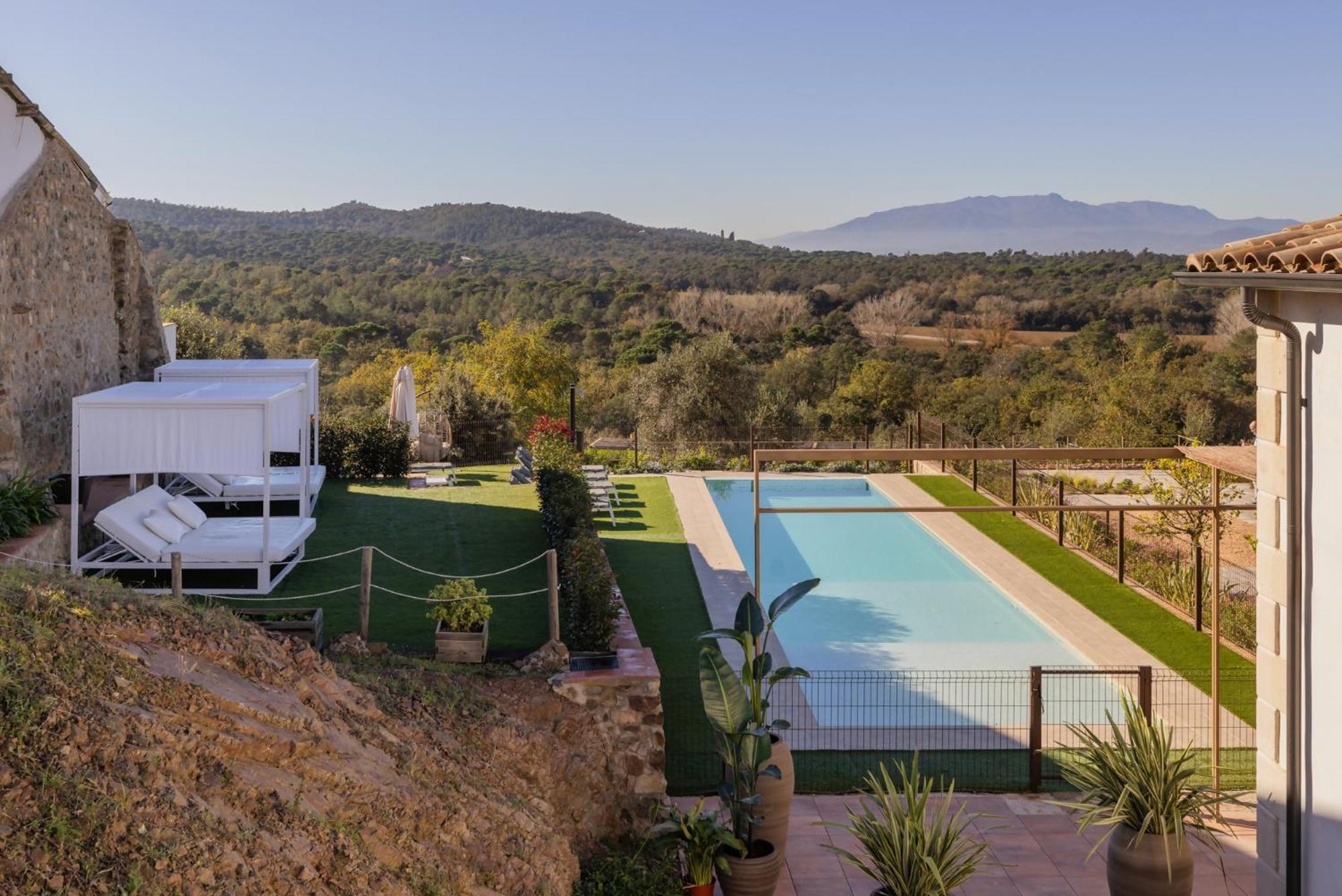 Can Bufi Espectacular Casa Con Piscina Interior Llagostera Dış mekan fotoğraf