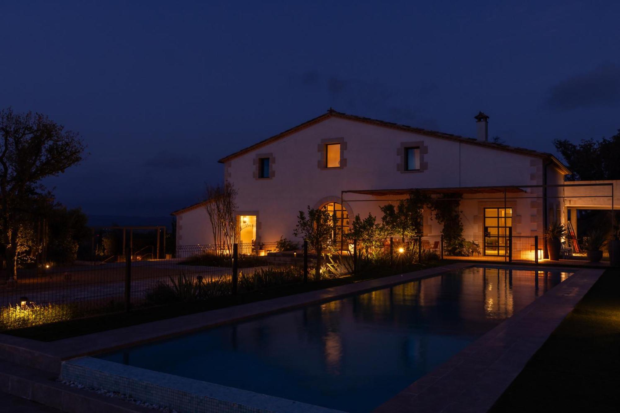 Can Bufi Espectacular Casa Con Piscina Interior Llagostera Dış mekan fotoğraf